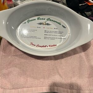 White Campbell's Casserole Dish